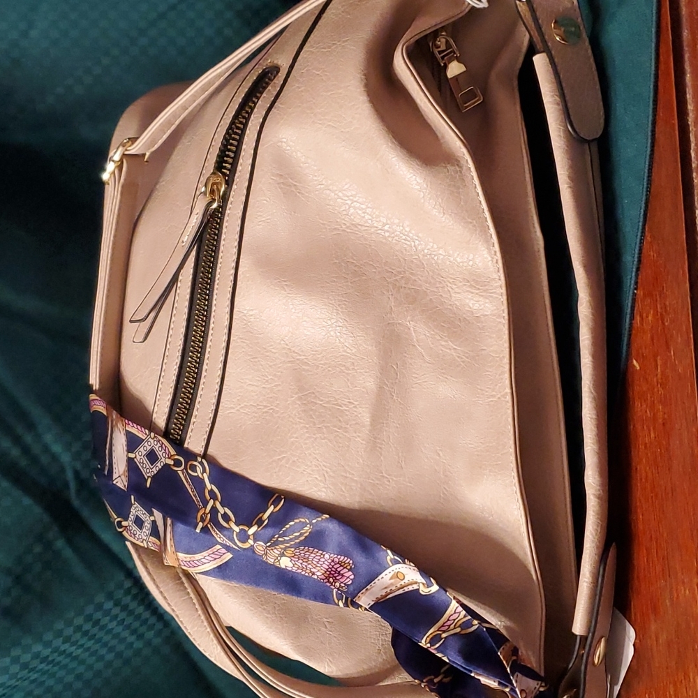 Super cute large cream colored bag 19"x13"